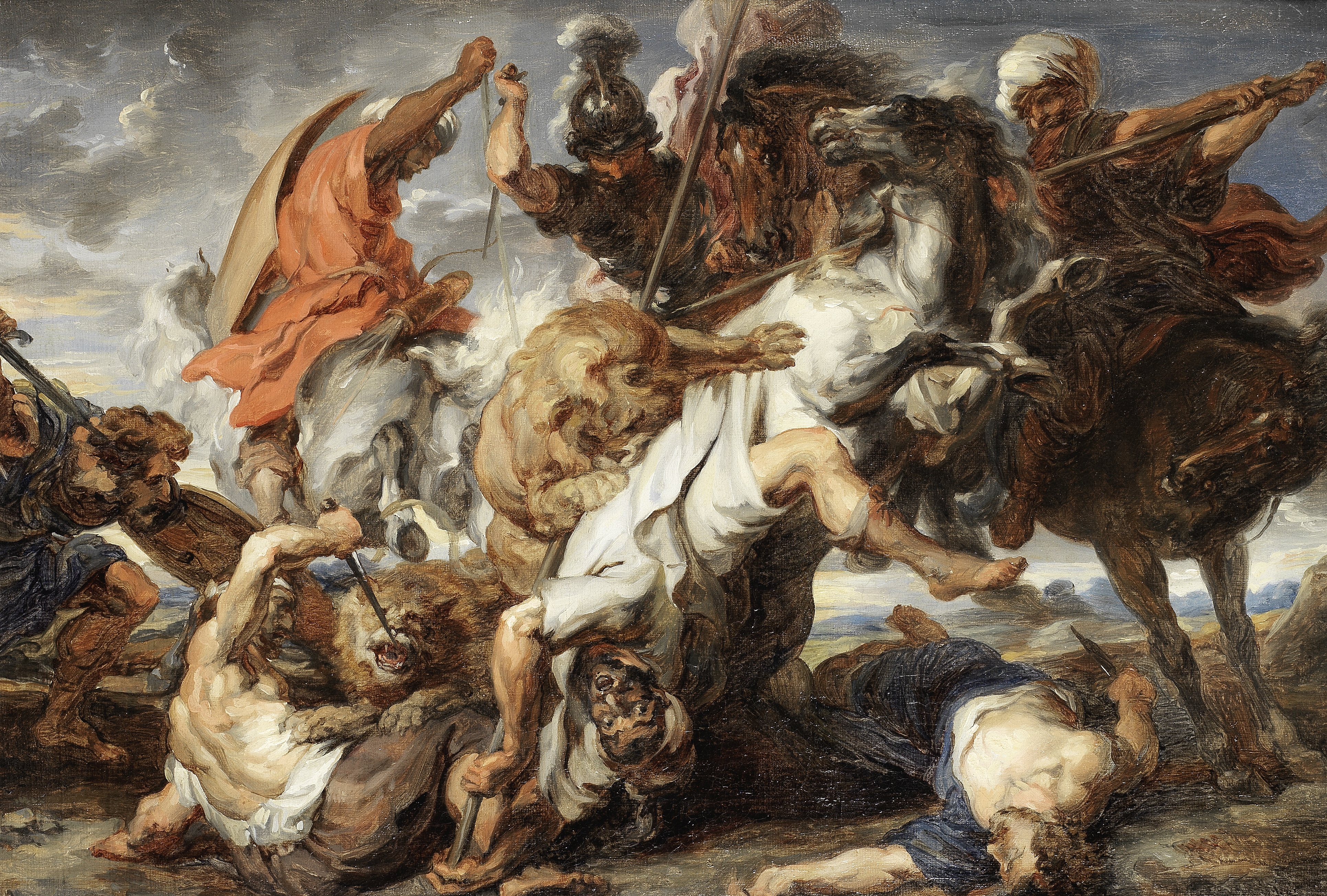 After Sir Peter Paul Rubens, early 19th Century The Lion Hunt