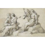Manner of Abraham Bloemaert, 18th Century Two studies of a bucolic couple