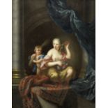 Ottmar Elliger the Younger (Hamburg 1666-1735 Amsterdam) An Allegory of Lent with a lady at a st...