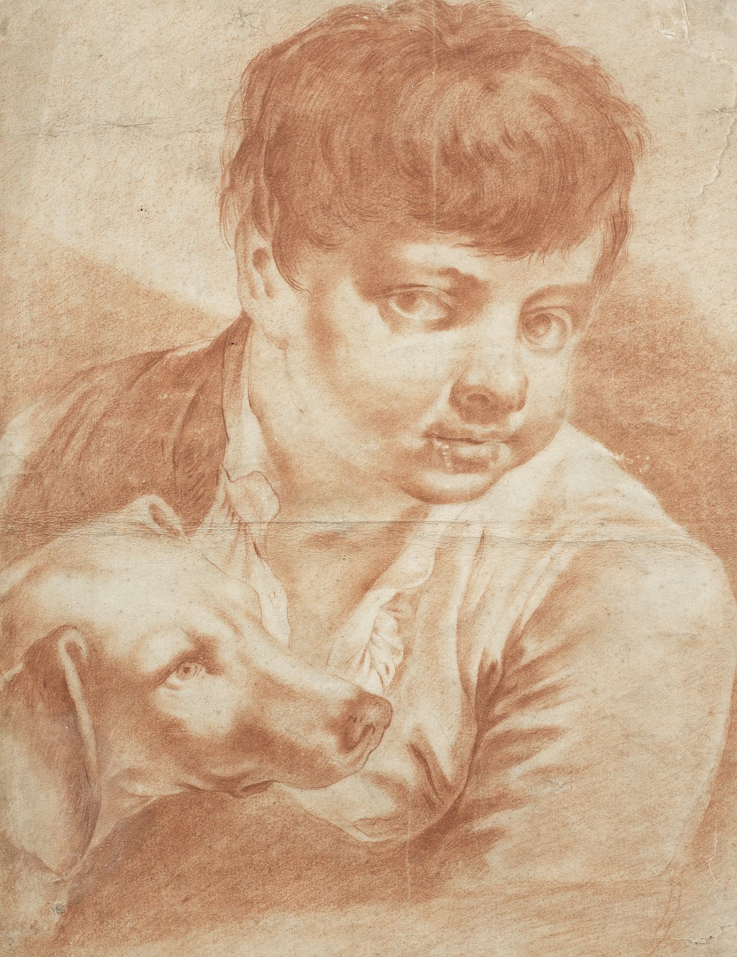After Giovanni Battista Piazzetta, 18th Century A boy with a dog