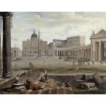 Circle of Jacob van Huchtenburg (undefined, Haarlem 1639-1675 Amsterdam) Saint Peter's Square, Rome