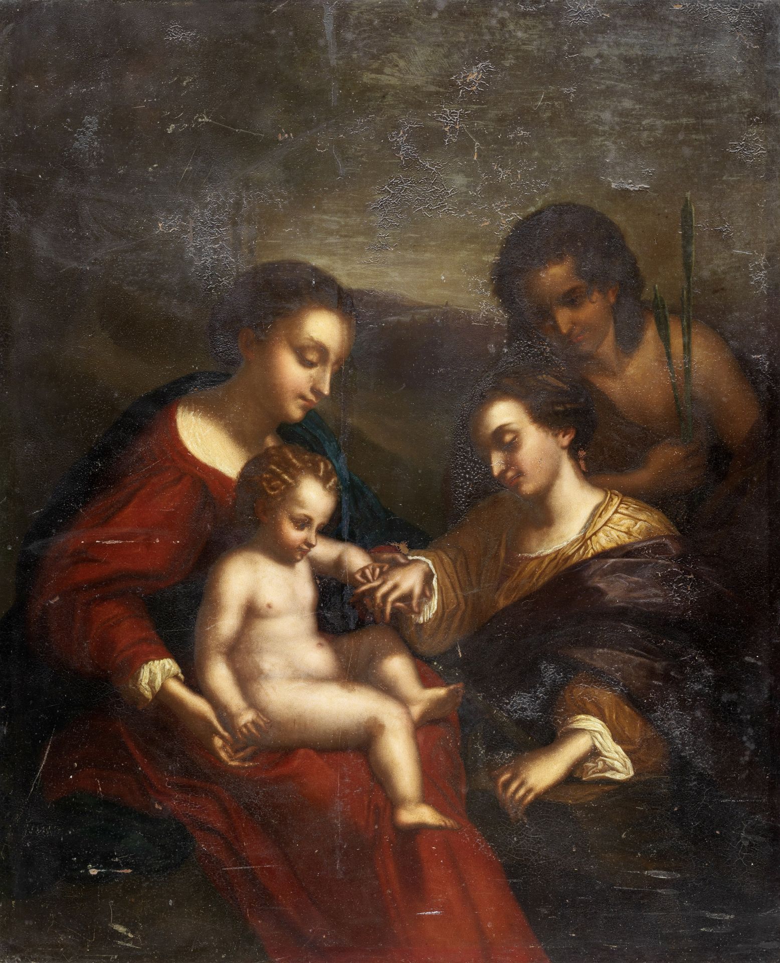 After Antonio Allegri, called il Correggio, early 19th Century The Mystic Marriage of Saint Cathe...