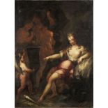 Prague School, 17th Century Venus in the forge of Vulcan unframed