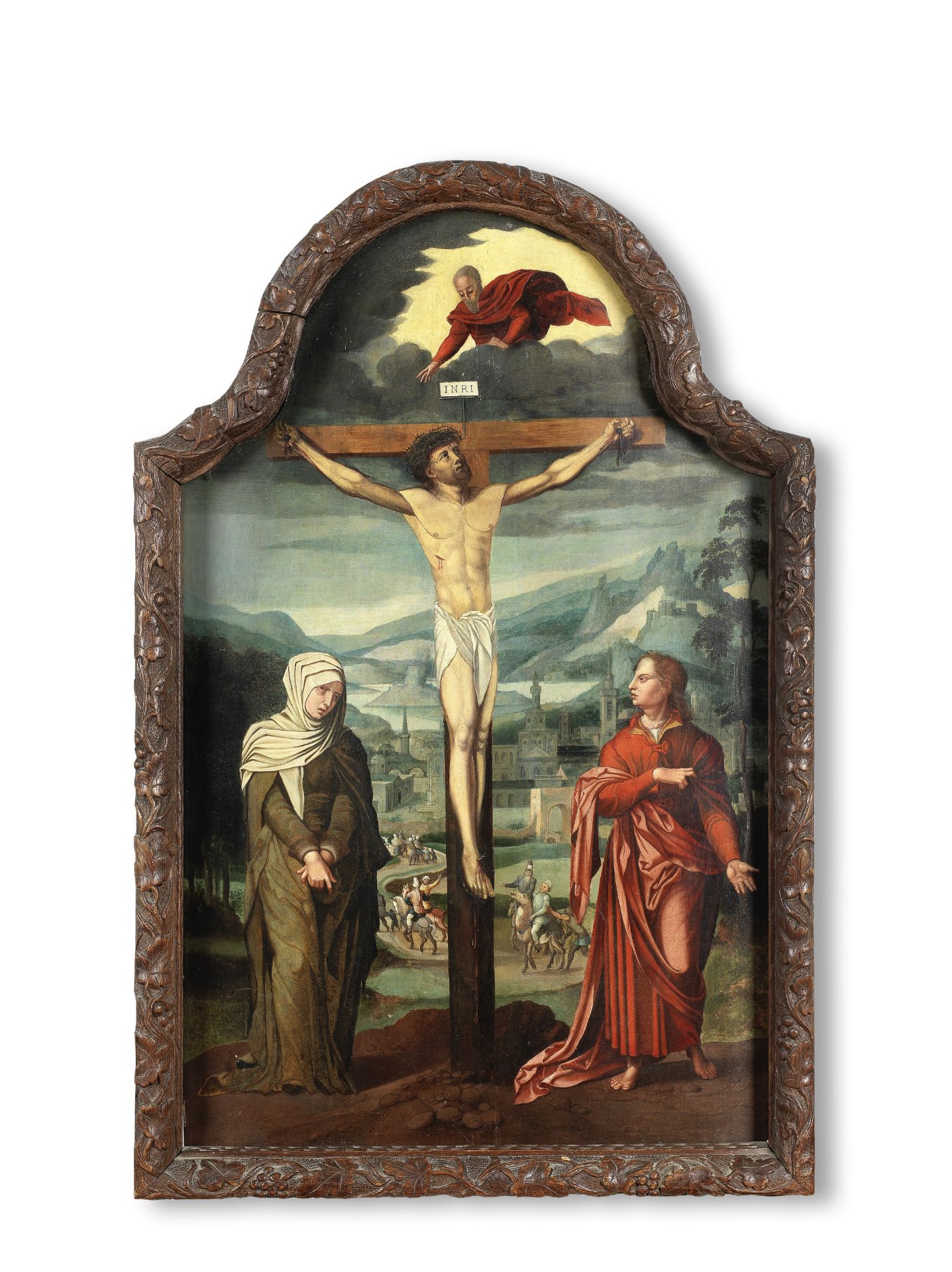 Follower of Lambert Lombard (Liege 1506-1566) The Crucifixion