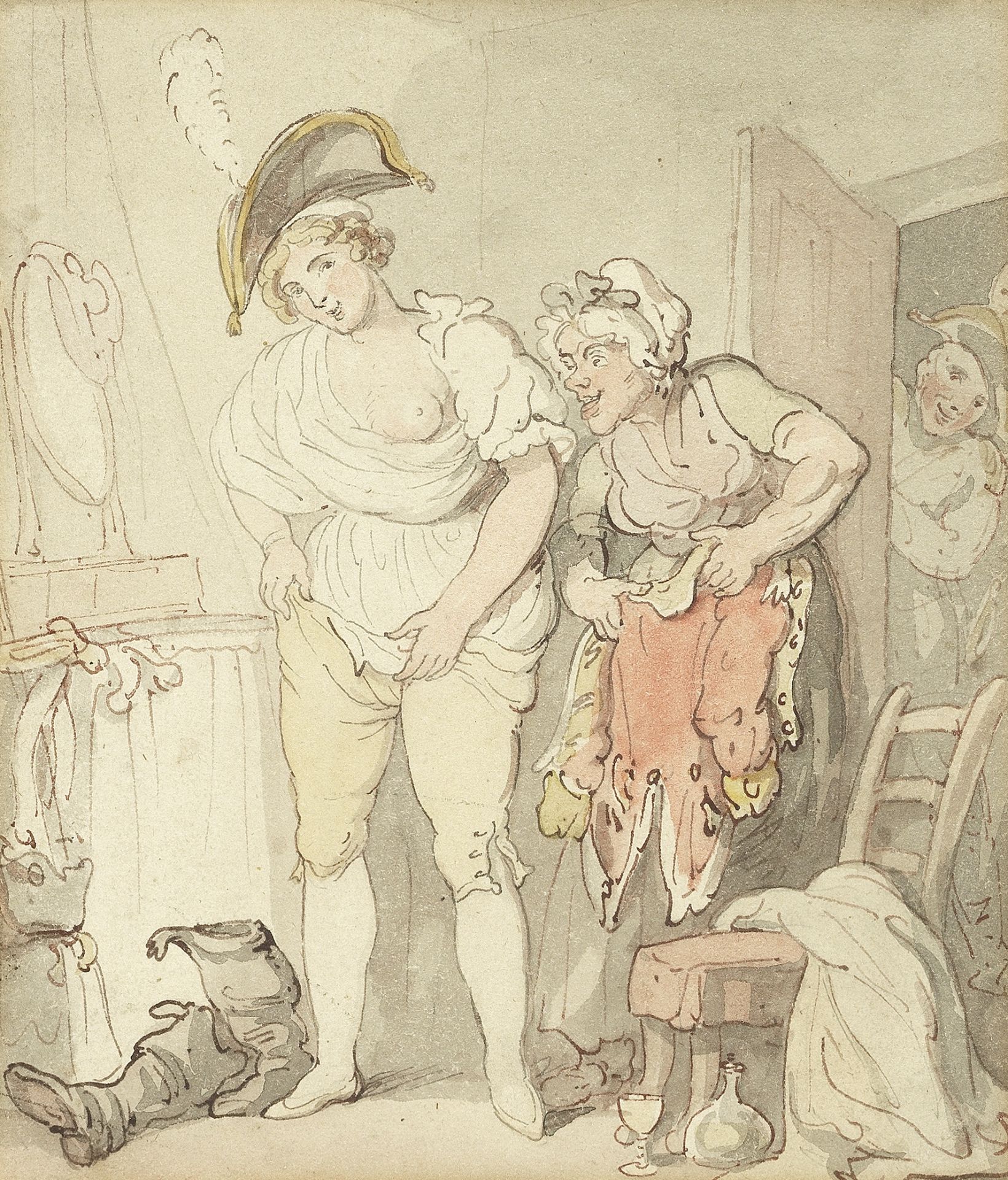 Thomas Rowlandson (London 1756-1827) A Sheep in Wolf's Clothing