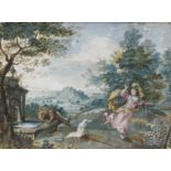 Flemish School, circa 1700 Hercules, Nessus and Deianeira; and a girl terrorised by The Nemean Li...