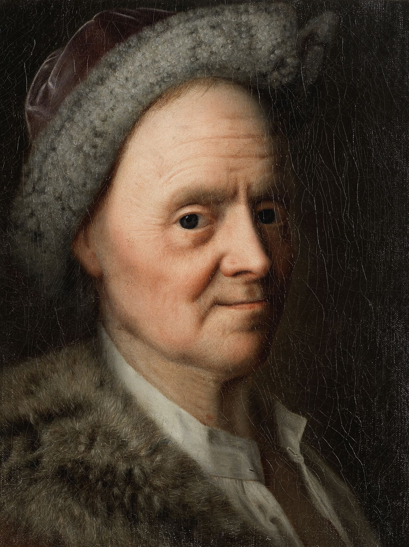 Studio of Balthazar Denner (Hamburg 1685-1749 Rostock) Portrait of an elderly man, bust-length, i...