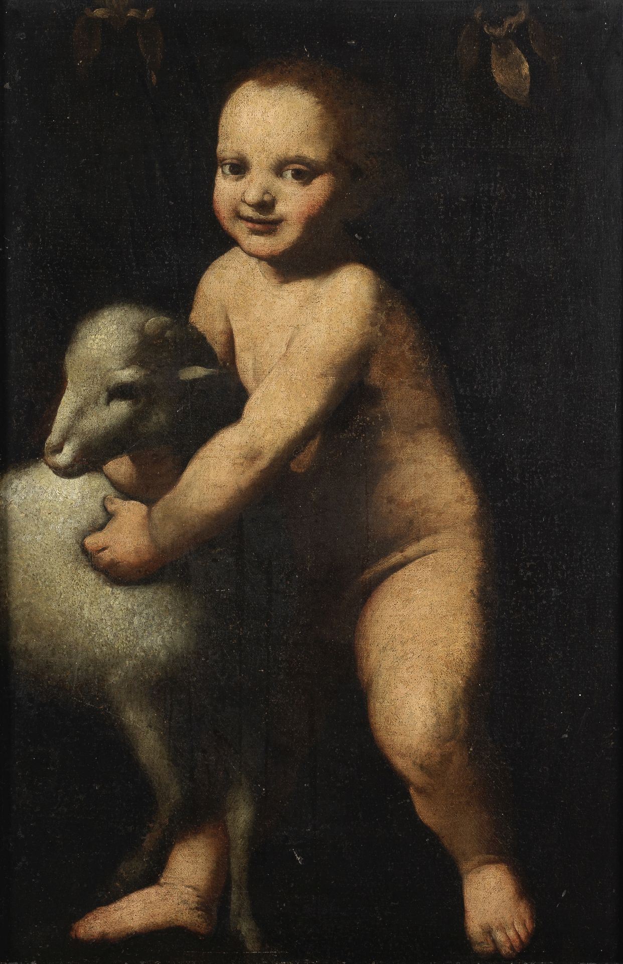 After Bernardino Luini, 17th Century The Infant Saint John the Baptist with a lamb