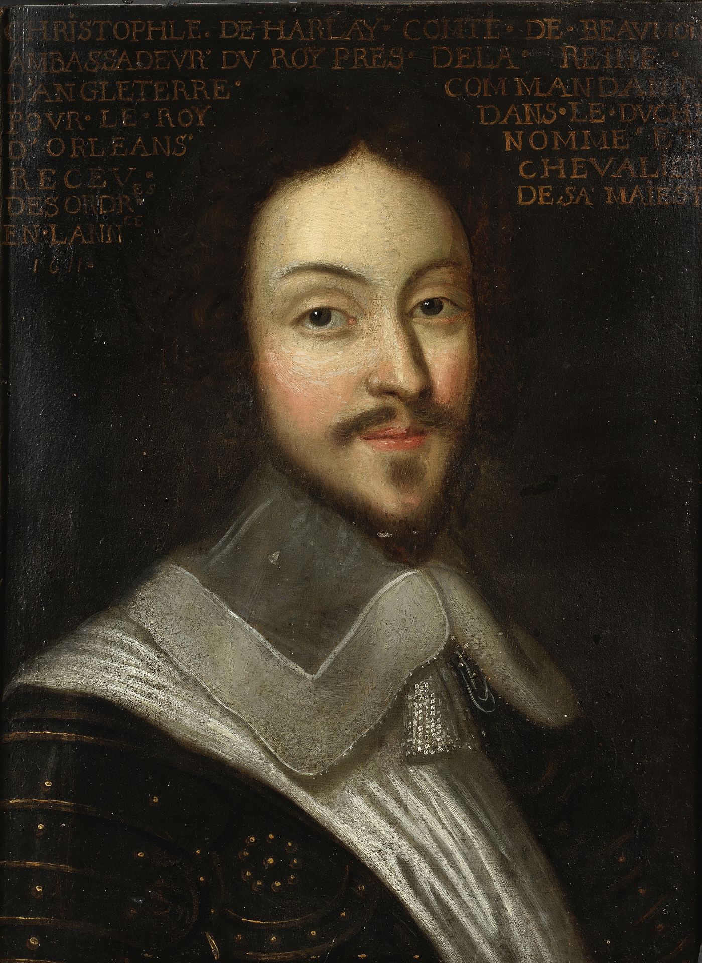 Follower of Philippe de Champaigne (Brussels 1602-1674 Paris) Portrait of gentleman, said to be C...