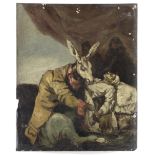 After Francisco Jos&#233; de Goya y Lucientes, 19th Century De qu&#233; mal morir&#224;? unframed