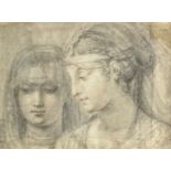 Attributed to Antoine-Francois Callet (Paris 1741-1823) A study for a classical subject: two...