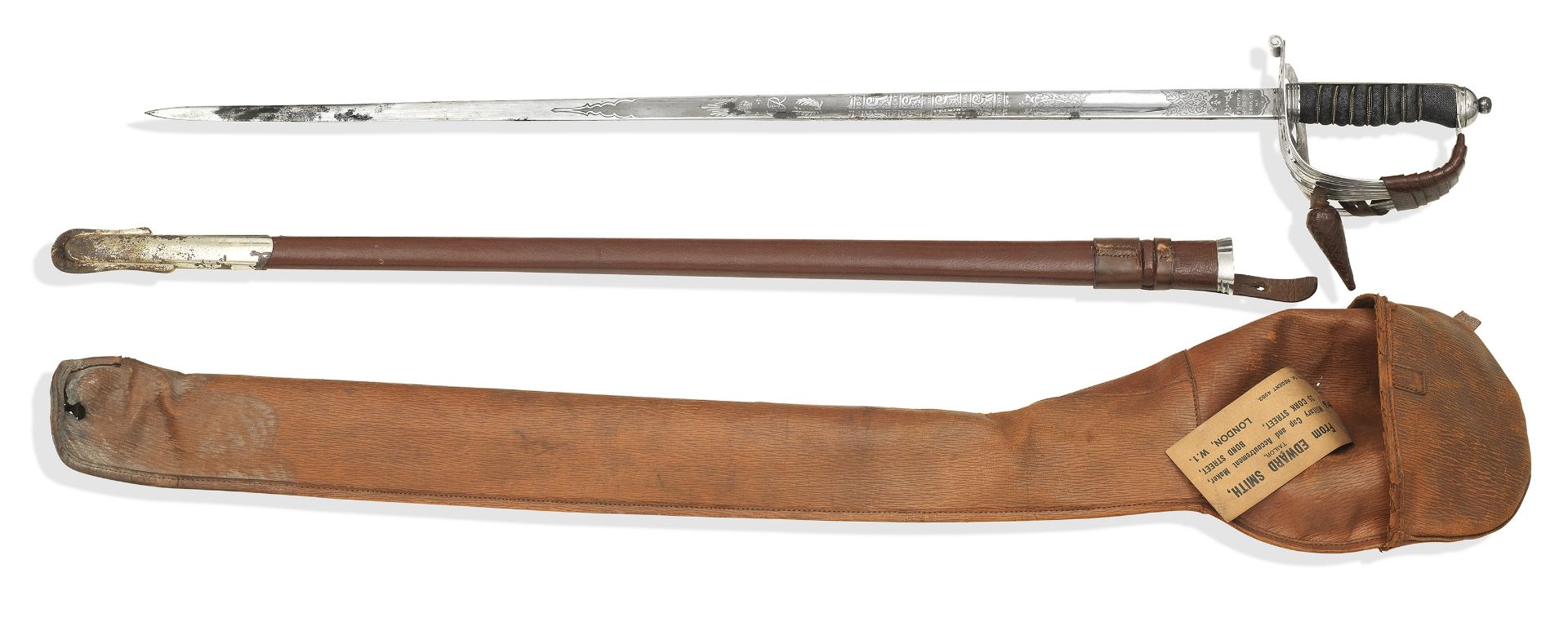 A George VI Regulation Sword For An Officer In The Welsh Guards By E. Smith, 25 Cork St., W.1
