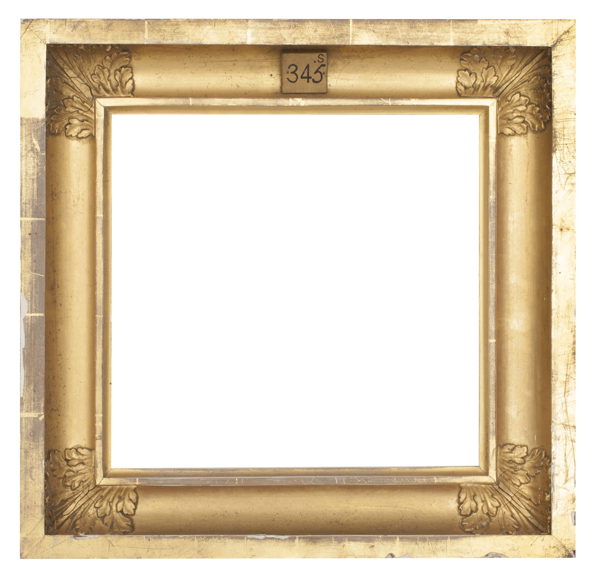 A group of six late 18th and 19th century giltwood and gesso frames (6)