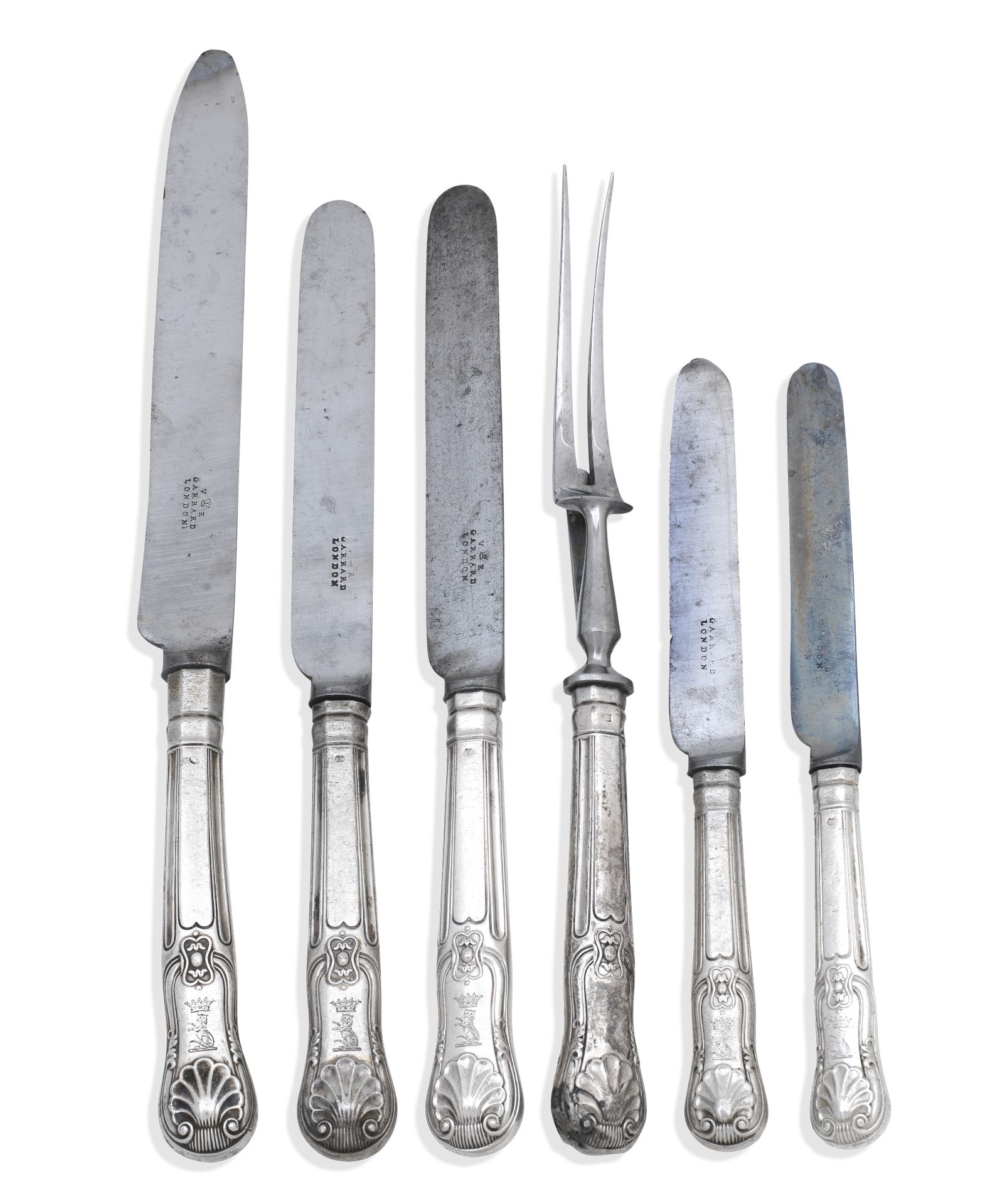 A quantity of Kings and Kings hourglass pattern knives the majority by Francis Higgins, London 18...