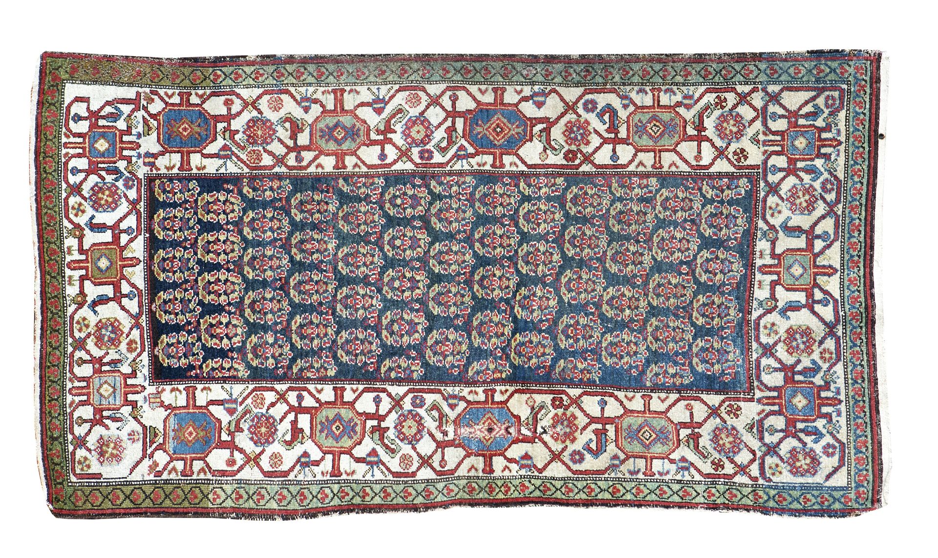 A Bijar rug Early 20th century 200cm x 126cm and 201cm x 110cm respectively