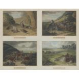 A pair of framed coloured prints of game 39 x 48cm (15 5/16 x 18 7/8in) including frame (each) (...