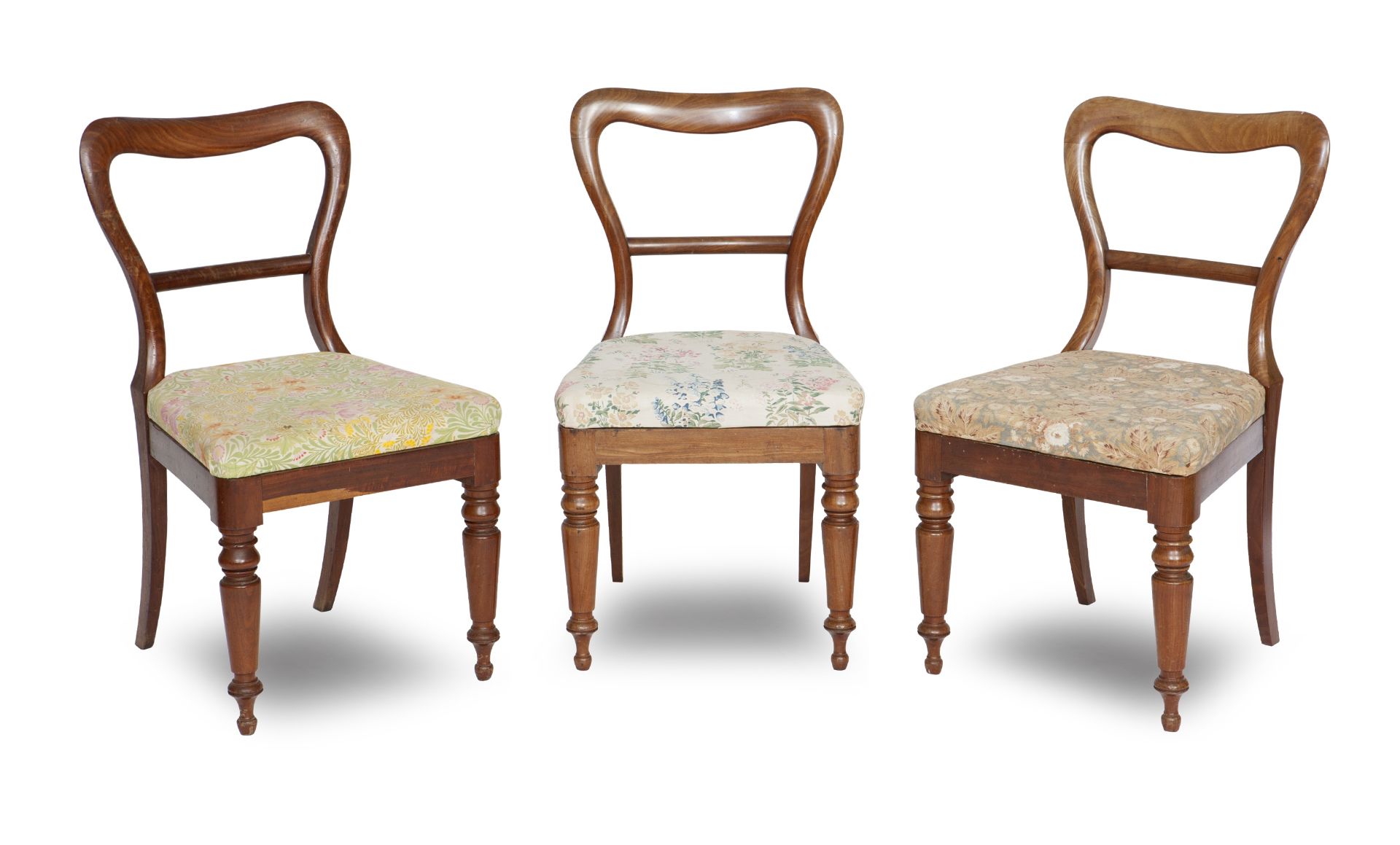 A set of seven early Victorian mahogany dining chairs (7)