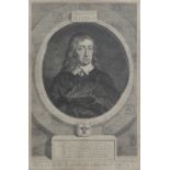 After George Vertue A group of 7 engravings depicting poets and authors, including Chaucer, Johns...