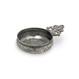 A rare William & Mary pewter OEAS gill porringer, circa 1690