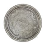 A Charles II pewter narrow rim plate, circa 1680