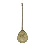 A rare 13th/14th century latten 'tower and steeple' knop spoon