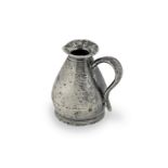 A George III pewter OEWS half-gill West Country type measure, circa 1800