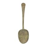 A tinned latten primitive-trifid spoon, circa 1675