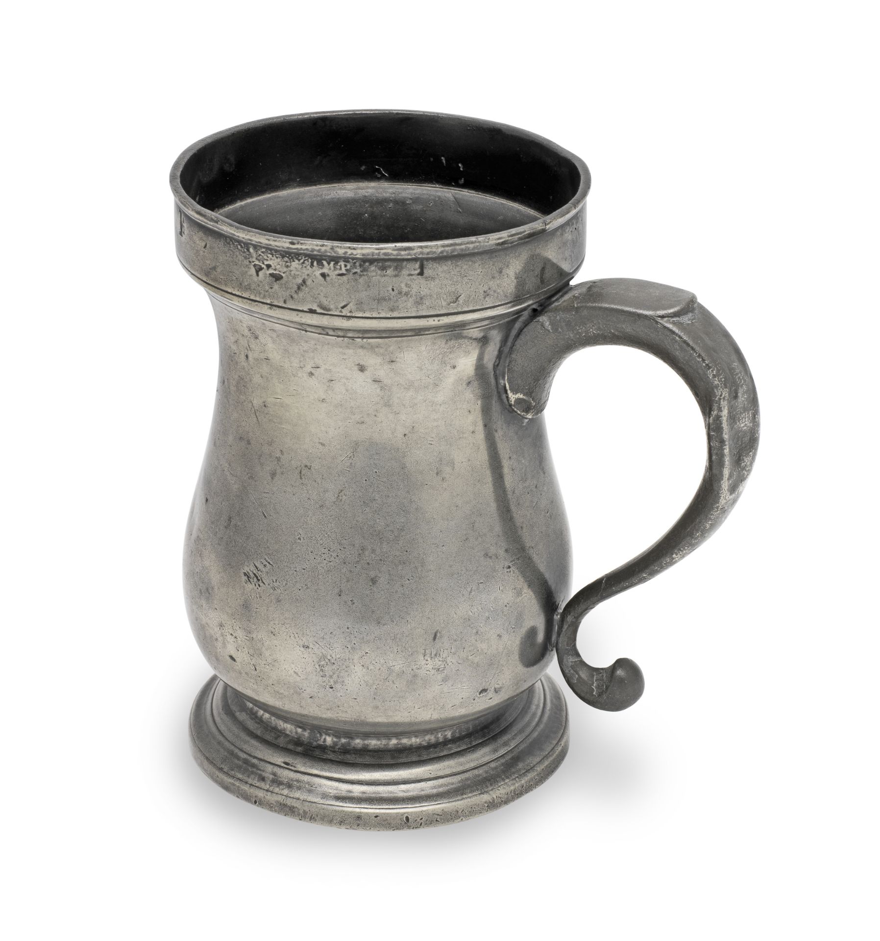 A George VI pewter Imperial pint mug, Bristol, circa 1826