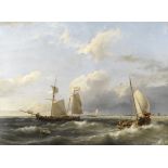 Follower of Hermanus Koekkoek the elder (Dutch, 1815-1882) Dutch shipping scene