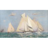 Norman Wilkinson (British, 1878-1971) Yacht racing, Cowes