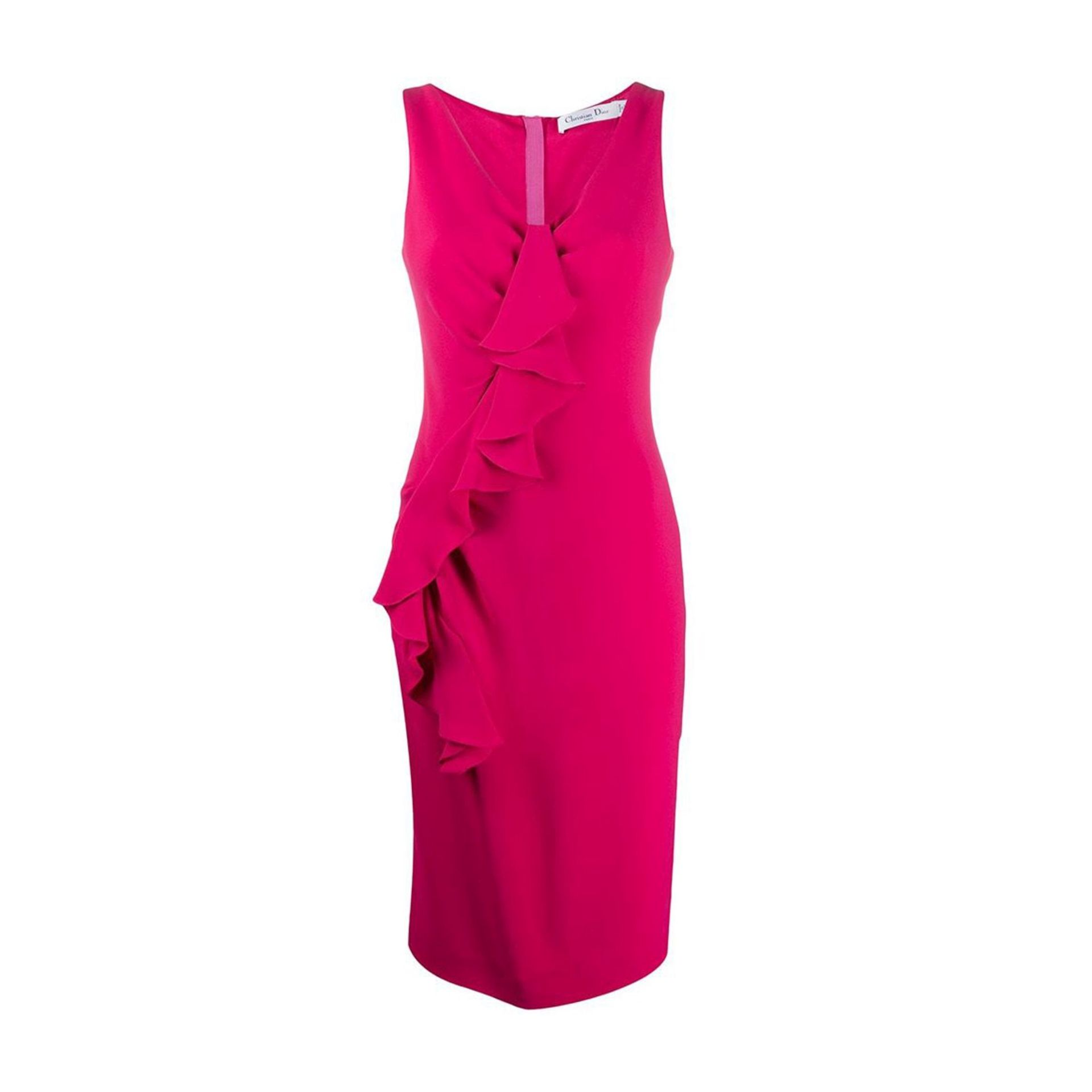 Hot Pink Silk Dress, Christian Dior,