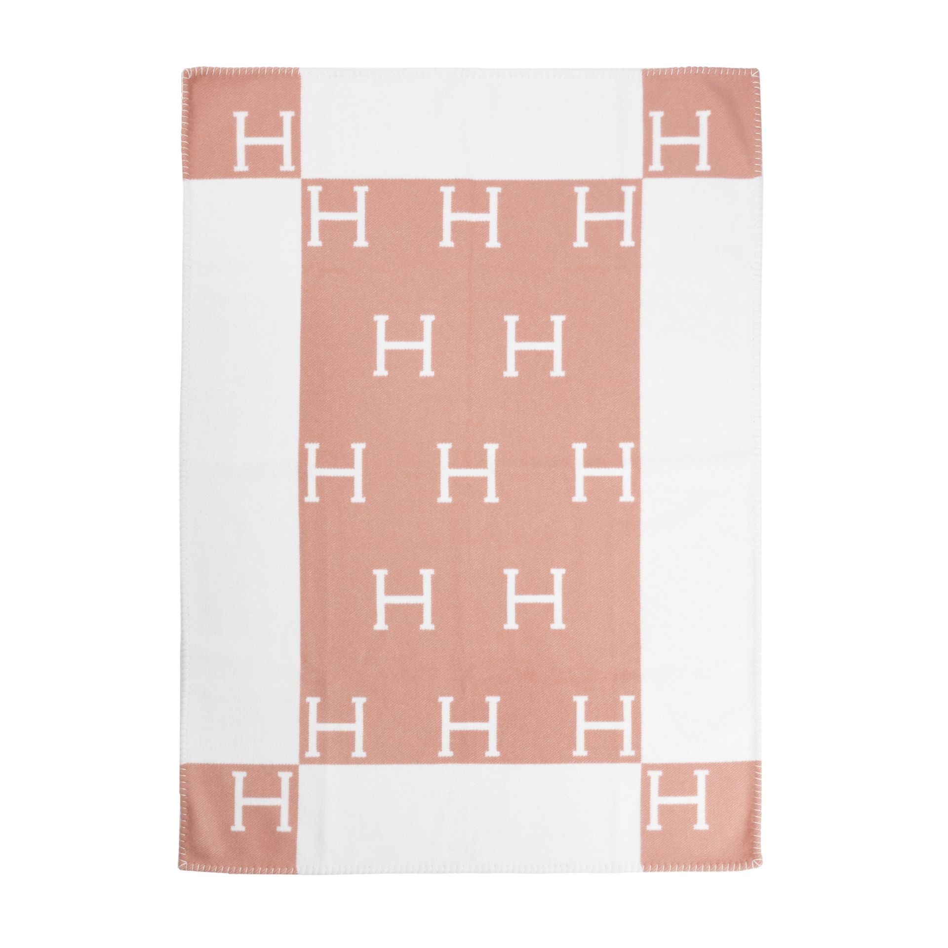 Pink Wool and Cashmere Avalon Baby Blanket, Herm&#232;s, c. 2020, (Includes paper bag)