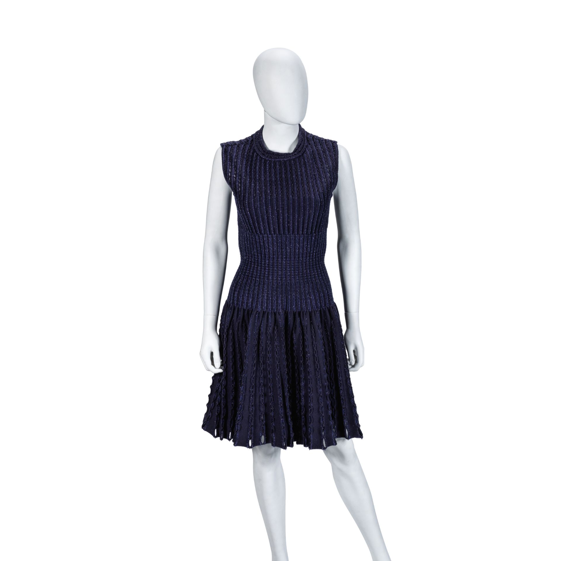 Metallic Blue Sleeveless Dress, Alaia, Fall/Winter 2012, (Includes original tag)