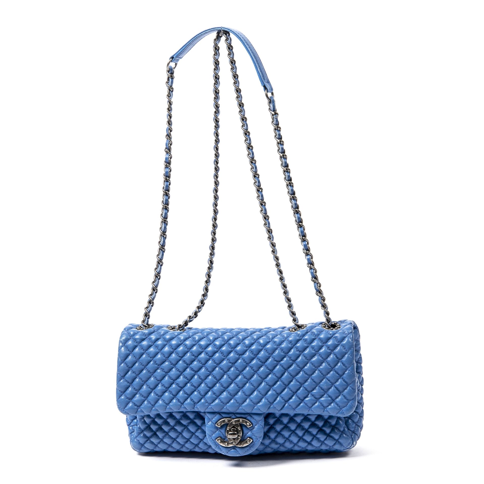 Blue Micro Quilted Flap Bag, Chanel, c. 2015-16, (Includes serial sticker and authenticity card)