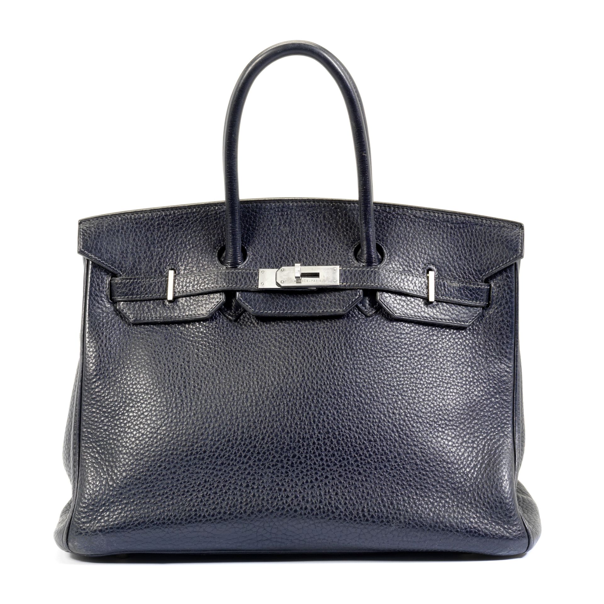 Blue Ocean Togo Birkin 35, Herm&#232;s, c. 2003, (Includes padlock, cloche, keys, dust bag and box)