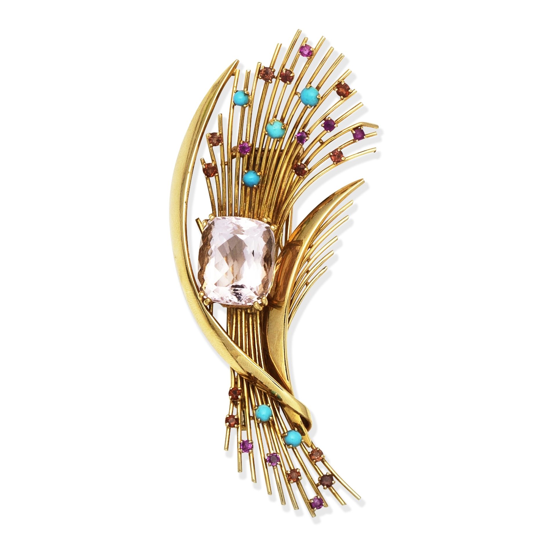 CHAUMET: MULTI GEM-SET SPRAY BROOCH,