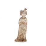 A POTTERY MODEL OF A COURT LADY Tang Dynasty