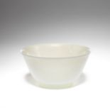 A PALE JADE BOWL Qing Dynasty