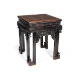 A HONGMU SQUARE STAND 19th century