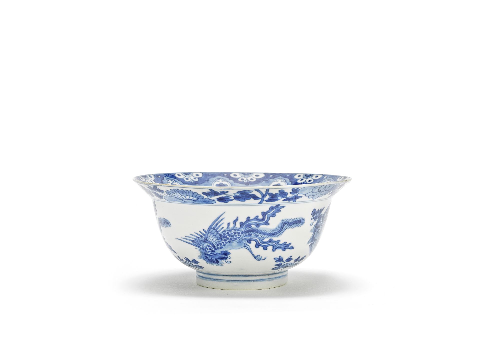 A BLUE AND WHITE BOWL Kangxi six-character mark and of the period