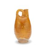 AN AMBER GLAZED FLASK Liao Dynasty