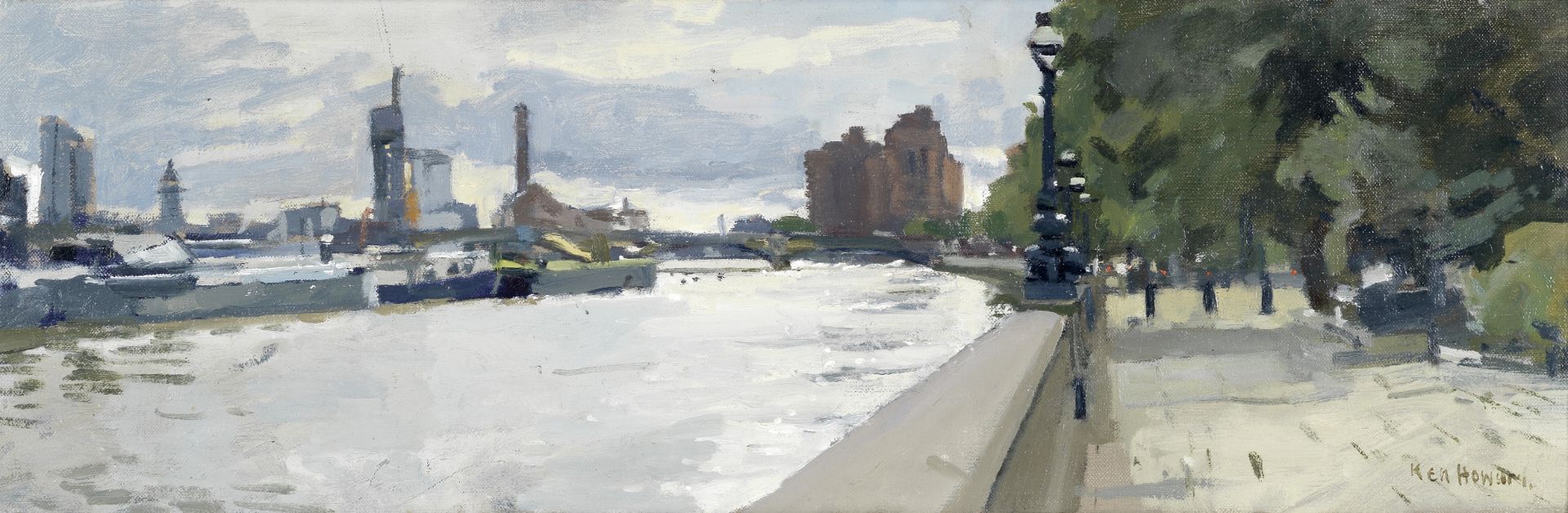 Ken Howard R.A. (British, born 1932) By Albert Bridge