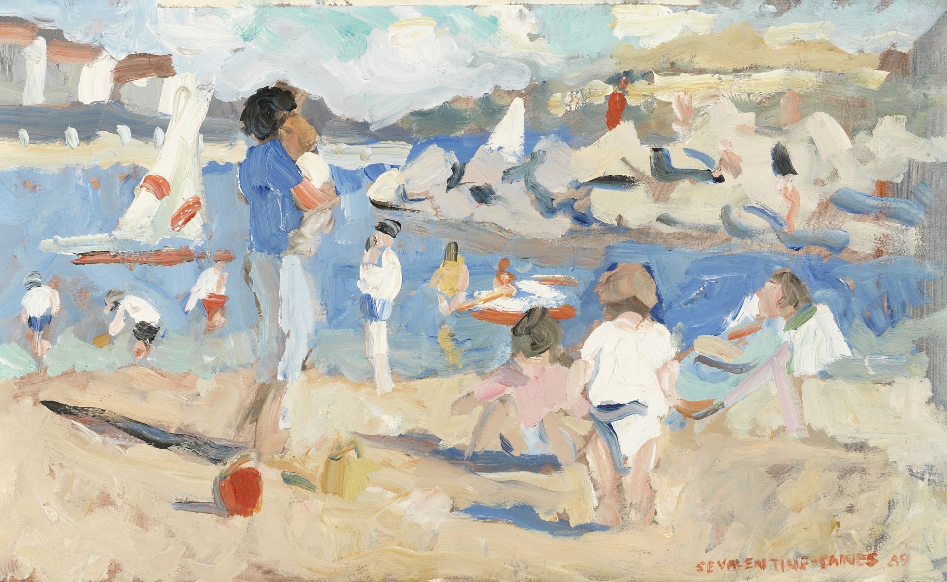 Sherree Valentine-Daines (British, born 1959) Summer's Day, Lyme Regis