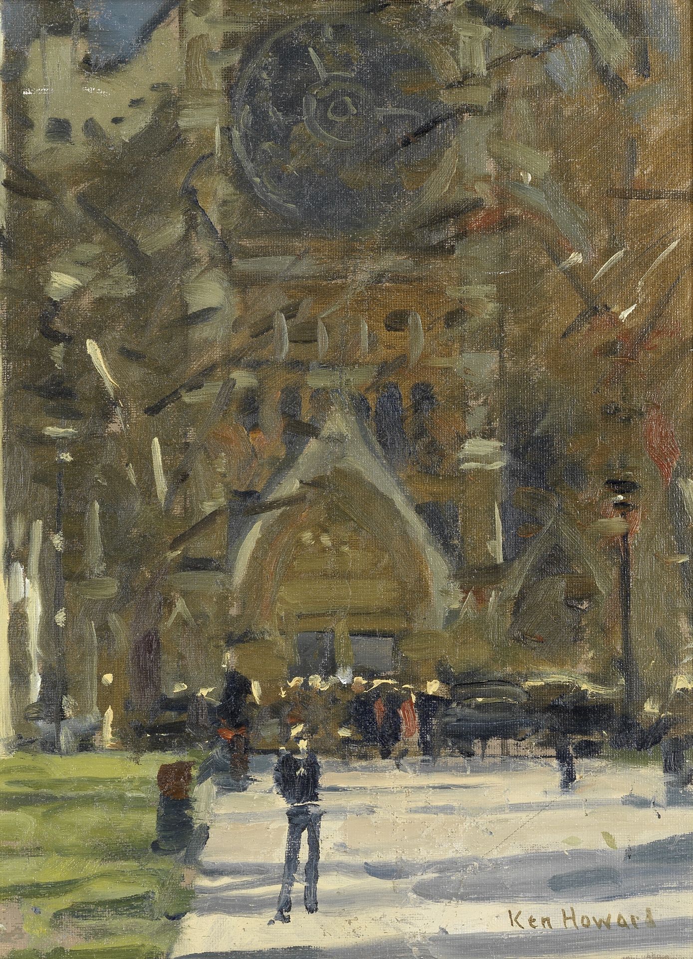 Ken Howard R.A. (British, born 1932) Westminster Abbey