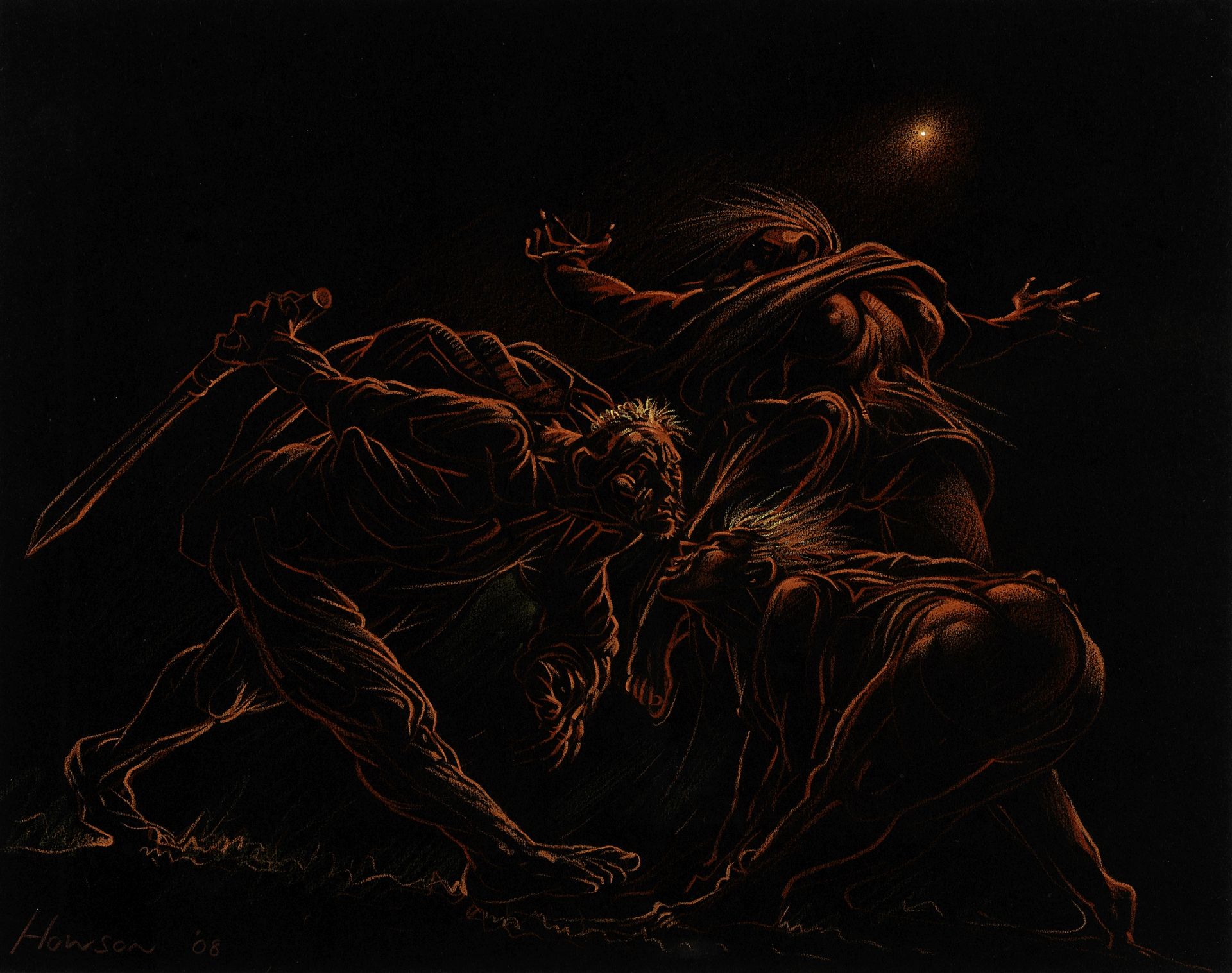 Peter Howson O.B.E (British, born 1958) Allegorical Scene