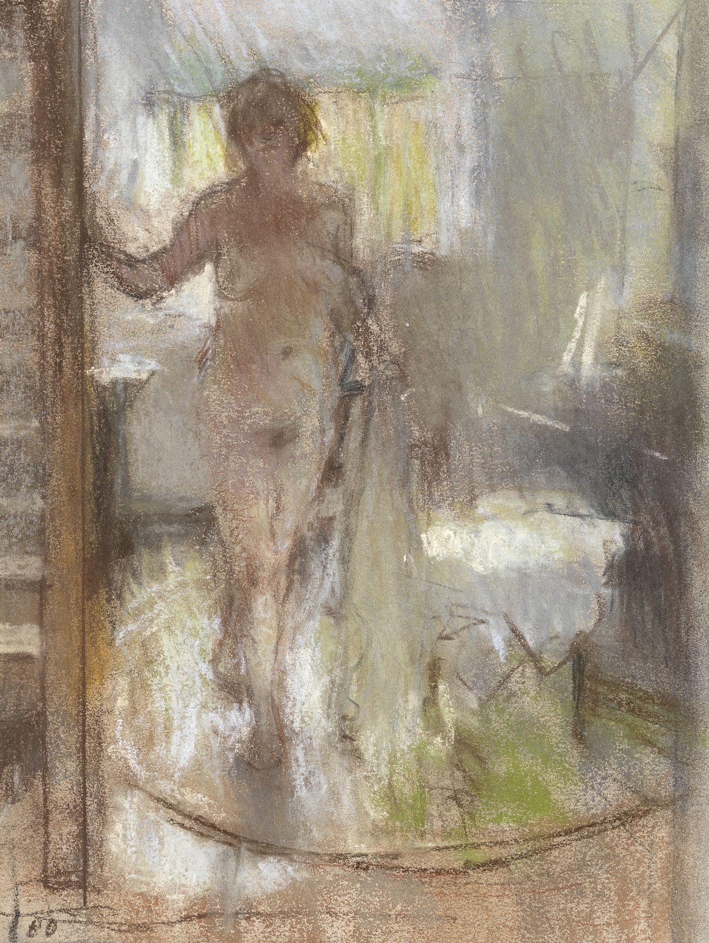 Bernard Dunstan R.A., R.W.A., N.E.A.C., H.P.S. (British, 1920-2017) Standing Female Nude
