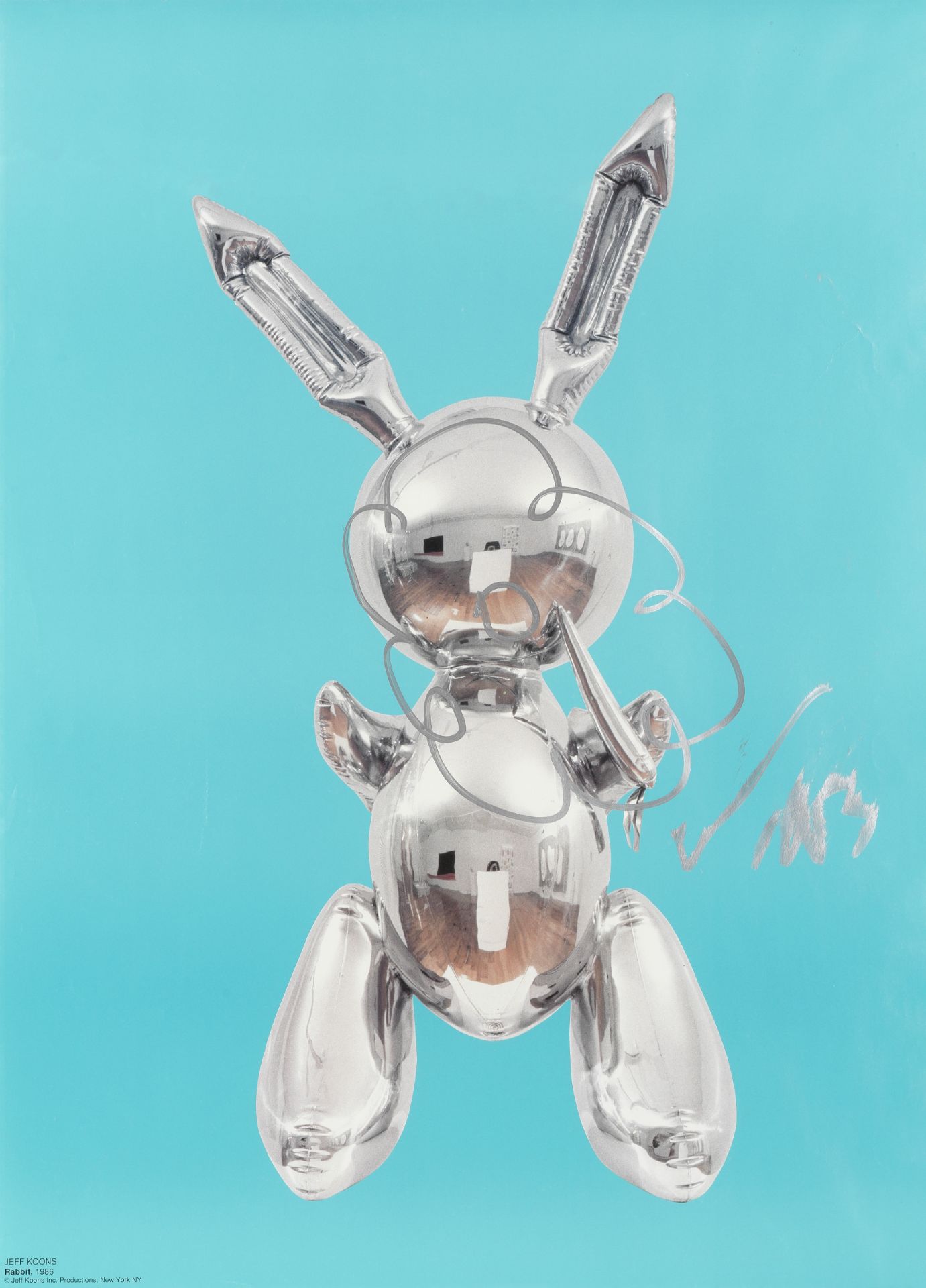 Jeff Koons (American, born 1955) Flower Offset lithograph printed in colours, on wove, signed and...