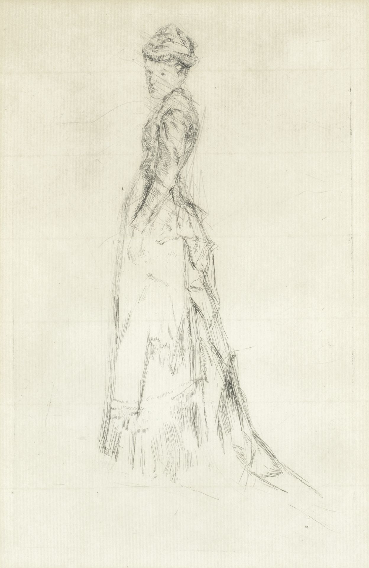 James Abbott McNeill Whistler (American, 1834-1903) The Silk Dress Etching, 1875, an impression f...