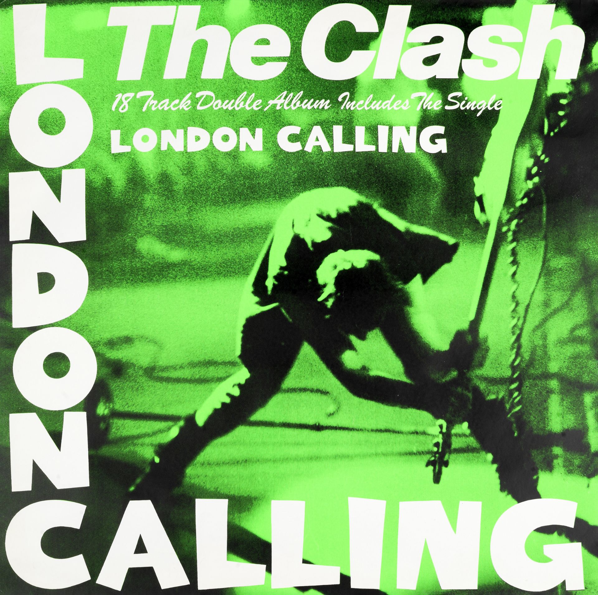 The Clash: A promotional poster for London Calling, CBS Records, 1979,