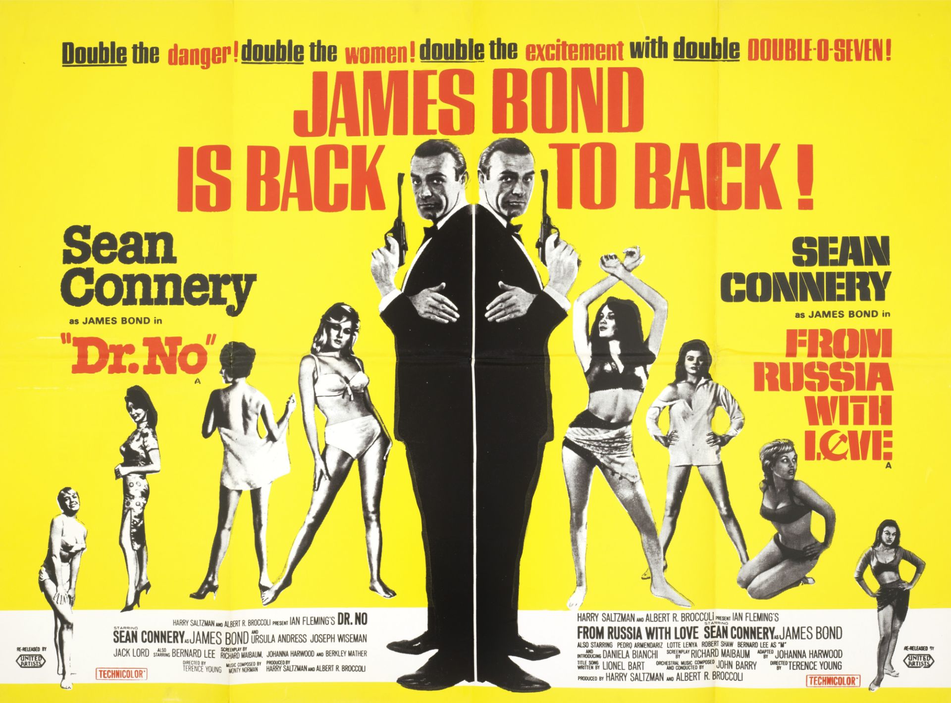 Dr No/From Russia With Love, Eon Productions / United Artists, 1965 (re-release),